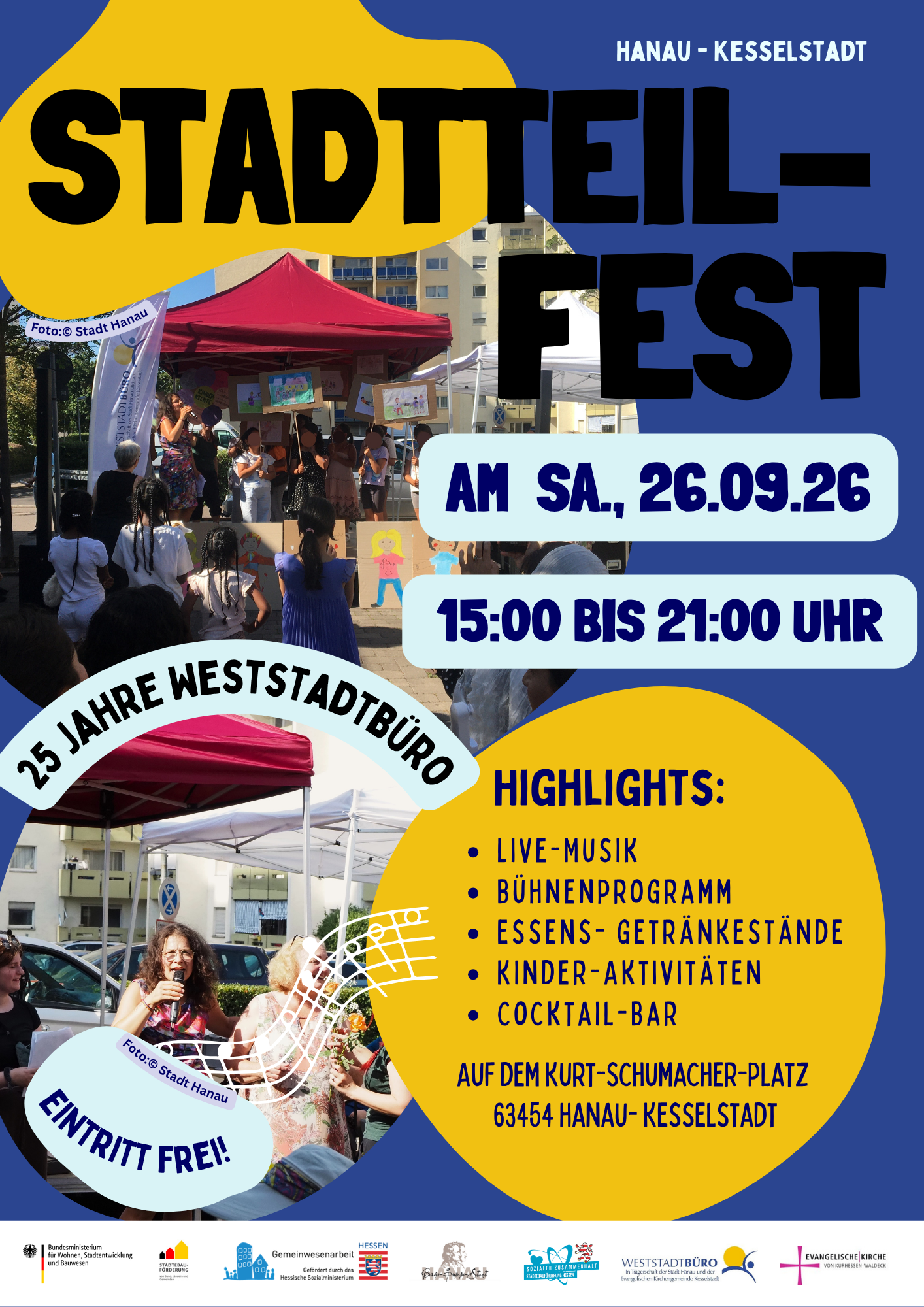 Stadtteilfest Flyer Vorderseite
